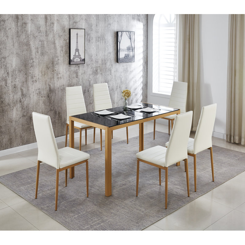 Orren Ellis Nahri 7 Piece Dining Set & Reviews Wayfair